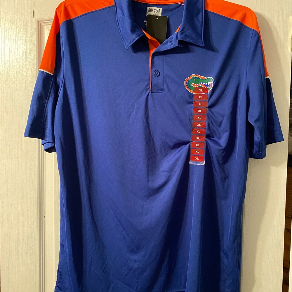 Men's Florida Gator Orange and Blue Polo Shirt
